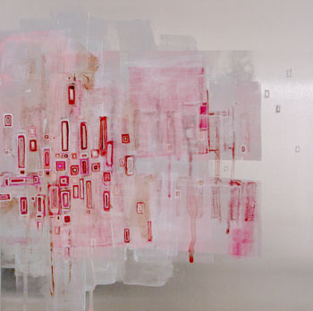 Ling-Wen Tsai, <i>little squares - 13</i>, 2009, acrylic on aluminum, 12� x 12�