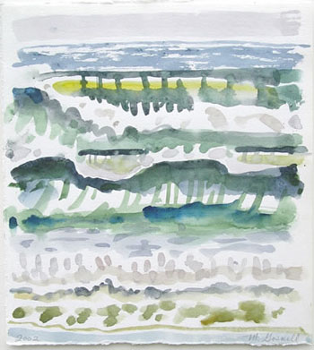 Margery Gosnell, <i>Surf</i>, watercolor on paper