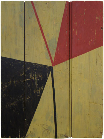 Mark Wethli, <i>Mallorca</i>,(2009), acrylic on found wood panel