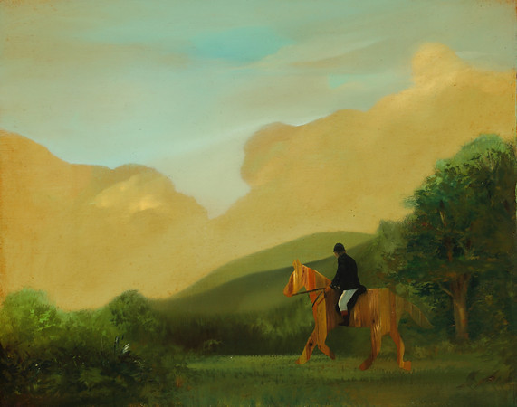 Tim Clorius, <i>Riding the Fence</i>, 2008, oil on linen