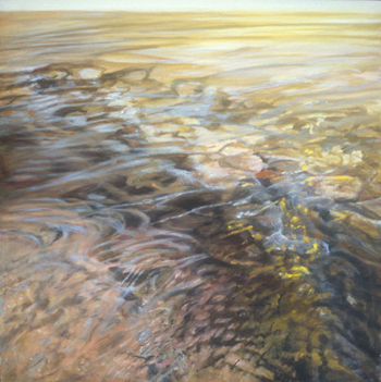 Nancy Wissemann, <i>Bright Water Red Rock</i>, Oil on Canvas 2002